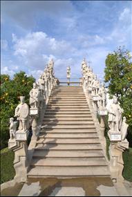 Jardim do Paço Episcopal - escadaria dos reis