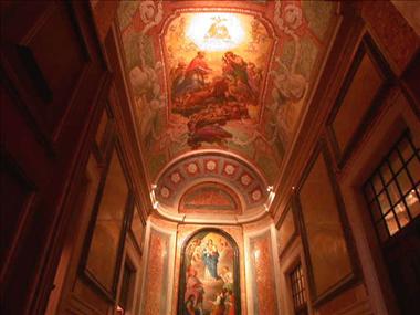 Convento de Mafra - Tecto Oratório Nossa Senhora do Livramento