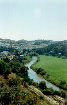 Vista de Odemira e rio Mira