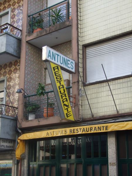 Restaurante Antunes - placa